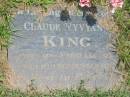 Claude Vyvyan KING,
born 16 Feb 1923,
died 17 Sept 1995;
Howard cemetery, City of Hervey Bay