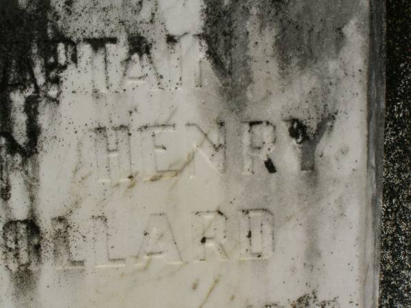 Agnes Gray Jamieson POLLARD,  | died 2 Sept 1941 aged 58 years;  | Captain John Henry POLLARD,  | died 24 Dec 1942 aged 61 years;  | Howard cemetery, City of Hervey Bay  | 