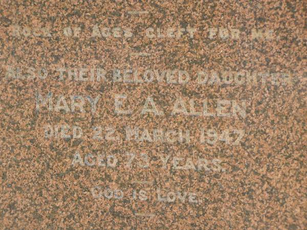 William RANKIN,  | father,  | managing director Queensland Collieries Howard,  | born Tollcross Scotland 23 April 1836,  | died Corina Queensland 15 Oct 1917 aged 81 years;  | Isabel H. ROSS,  | youngest daughter,  | died Brisbane 5 Aug 1938 aged 60 years;  | William C.F. RANKIN,  | youngest son of William & Jane RANKIN,  | general manager Queensland Collieres Howard,  | born Calston Ayrshire Scotland 22 Aug 1880,  | died Howard Queensland 11 May 1919;  | John A. RANKIN,  | eldest son,  | died Hpward 6 April 1930 aged 71 years;  | Marion Anderson,  | daughter,  | died 6 July 1907 aged 45 years;  | Mary E.A. ALLEN,  | daughter,  | died 22 March 1947 aged 73 years;  | Robert Stuart RANKIN,  | AIF 1914 - 1919,  | general manager Queensland Collieries 1941 - 1946.  | born Calson Scotland,  | died Toolburra 9 Nov 1950 aged 75 years;  | Jane Anderson,  | wife of William RANKIN,  | died 24 Jan 1912 aged 73 years;  | Col. C.D.W. RANKIN V.D.,  | 20 years managing director Q.C.C. Howard,  | died 2 No 1940 aged 71 years 10 months;  | Howard cemetery, City of Hervey Bay  | 