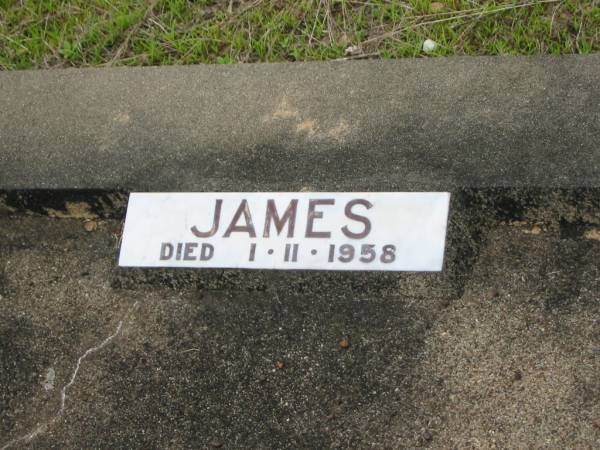 James LAING,  | died 1-11-1958;  | Howard cemetery, City of Hervey Bay  | 