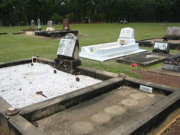 Constance,  | mother,  | died 7 Oct 1939 aged 82 years;  | George BARKER,  | died 1 Sept 1929 aged 83 years;  | Annie Elizabeth (Lizzie),  | died 16 Nov 1955 aged 76 years;  | Howard cemetery, City of Hervey Bay  | 