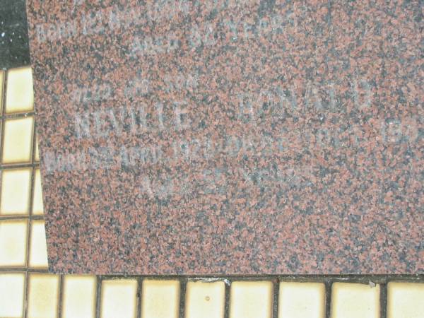 William Henry BILSBOROUGH,  | husband father,  | born 12 ??? 1894.  | died 25? Sept 1977 aged 82 years;  | Neville Ronald,  | son,  | born 18?? April 1926??,  | died 8? Oct? 1983 aged 56 years?;  | Howard cemetery, City of Hervey Bay  | 