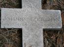 Johanna BERTCHMAN
geb Win?ock 16 Oct 1829
gest 11 Sept 1896
Hoya Lutheran Cemetery, Boonah Shire