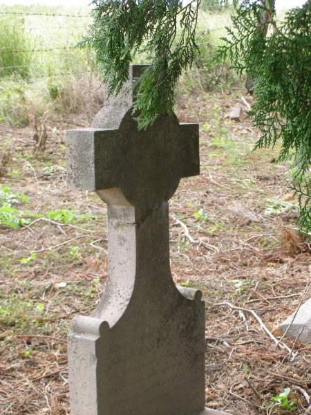 Carl Wilhelm SCHULZ  | geb:  10 Feb 1852?  | gest: 10 Nov 1891?  | Hoya Lutheran Cemetery, Boonah Shire  |   | 