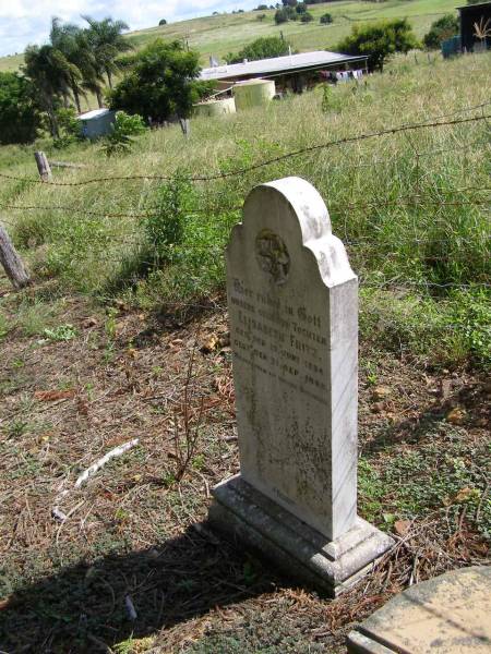 Elisabeth  FRITZ  | b: 15 Jun 1894  | d: 21 Sep 1895  | Hoya Lutheran Cemetery, Boonah Shire  |   | 