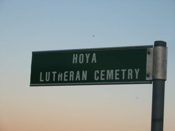 Hoya Lutheran Cemetery, Boonah Shire  | 