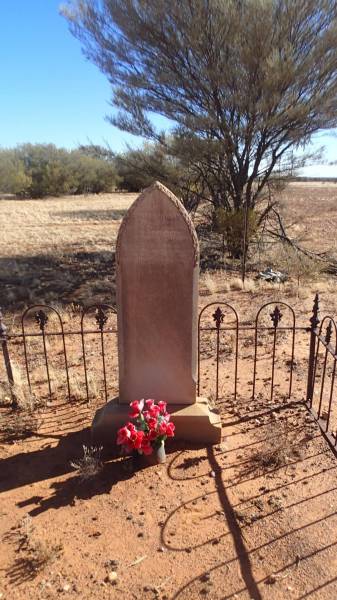 Emma SHAW  | b: Westbury, Tasmania, 21 Dec 1864  | d: 3 Mar 1882  |   | JC pub ruins, Canterbury, Barcoo Shire, QLD  | Copyright: Nicholas Fletcher, 2017  |   | 
