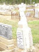 
Florence Evelyn BROWN,
died 5 March 1930 aged 1 year 8 months;
Jandowae Cemetery, Wambo Shire
