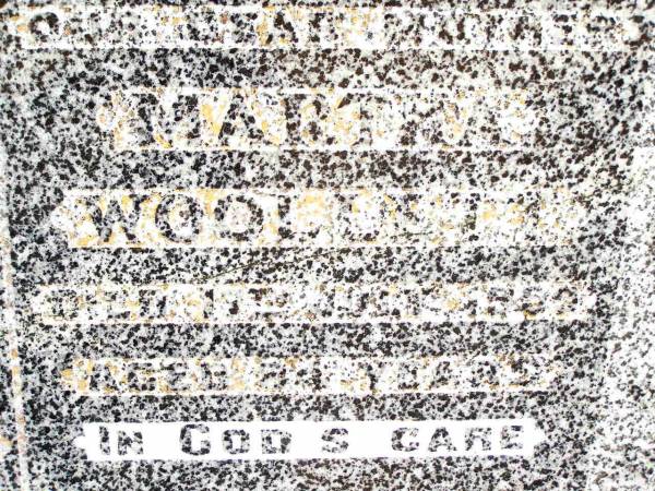 Reginald WOOLLETT,  | husband,  | died 8 Aug 1948 aged 77 years;  | Martha WOOLLETT,  | mother,  | died 17 July 1959 aged 84 years;  | Jandowae Cemetery, Wambo Shire  | 