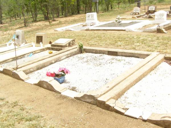 Isabella RENNICK,  | born Scotland 6 Jan 1859,  | died 30 July 1927;  | Harman RENNICK,  | born 9 Feb 1853  | died 30 Aug 1933;  | Jandowae Cemetery, Wambo Shire  | 