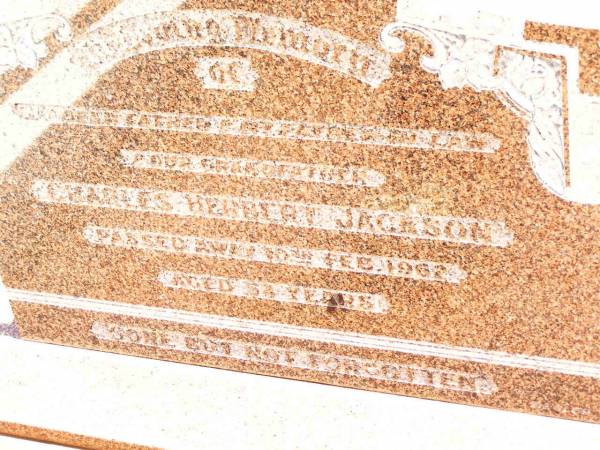 Charles Herbert JACKSON,  | father father-in-law grandfather,  | died 10 Feb 1962 aged 64 years;  | Jandowae Cemetery, Wambo Shire  | 