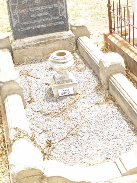 Clara Mercy WINFIELD,  | mater,  | 1865 - 1943,  | mother of Jack & Alice;  | Jandowae Cemetery, Wambo Shire  | 