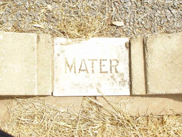 Clara Mercy WINFIELD,  | mater,  | 1865 - 1943,  | mother of Jack & Alice;  | Jandowae Cemetery, Wambo Shire  | 