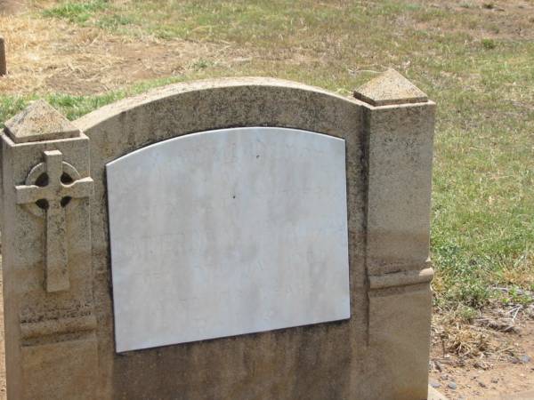 Catherine M. MCNAMARA,  | mother,  | died 7 May 1964 aged 76 years;  | Jandowae Cemetery, Wambo Shire  | 