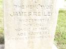 
James REILEY,
died 10 Nov 1868 aged 33 years;
Jimbour Station Historic Cemetery, Wambo Shire

