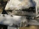 George William HODSON,
father,
husband of Esther Ann HODSON,
died 5 March 1921 in 72nd year;
Esther Ann HODSON,
mother,
died 4 Nov 1945 aged 88 years;
Jondaryan cemetery, Jondaryan Shire