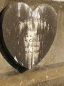 May,
daughter of A. & M. COCKBURN,
died 21 April 1928 aged 14 years;
Jondaryan cemetery, Jondaryan Shire