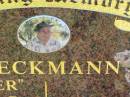 
DIECKMANN;
Fritter Alwyn G.,
15-3-1927 - 20-8-2004 aged 77,
husband father father-in-law grandfather;
Kalbar General Cemetery, Boonah Shire
