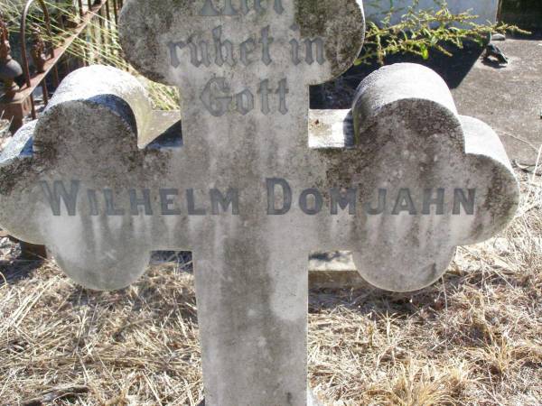 Wilhelm DOMJAHN,  | born 15 Oct 1888 died 1 April 1894;  | Kalbar St Marks's Lutheran cemetery, Boonah Shire  | 