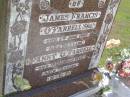
James Francis OFARRELL (snr),
died 3 June 1966 aged 82 years;
Fanny OFARRELL,
died 15 Aug 1966 aged 72 years;
Kandanga Cemetery, Cooloola Shire
