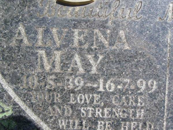 Alvena May ZERIC,  | 10-5-39 - 16-7-99;  | Kandanga Cemetery, Cooloola Shire  | 