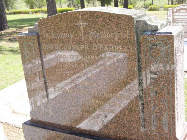 David Joseph O'FARRELL,  | died 12 Aug 1934 aged 83 years;  | Elizabeth O'FARRELL,  | died 6 Apr 1939 aged 80 years;  | Kandanga Cemetery, Cooloola Shire  | 