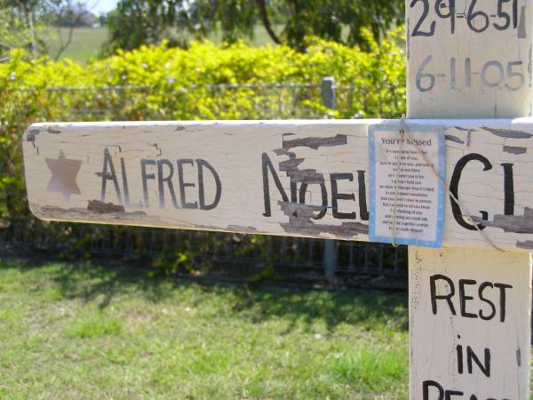 Alfred Noel (Alf) CLUTTERBUCK,  | dad poppy,  | 29-6-51 - 6-11-05;  | Kandanga Cemetery, Cooloola Shire  | 