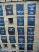 
Arthur LUKE
6 Sep 72, aged 61
Eunice LUKE
3 Jun 95, aged 80
Richard Stuart ONEILL
20 Sep 65, aged 16
Ronald Bancroft FORREST
11 Jun 1921, aged 11
son of Samuel and Martha FORREST
Noel James SMITH
26 Nov 1971, aged 19
son of James and Fay SMITH
John Charles BENNIE
12 Jul 1969, aged 91
Mabel Jane BENNIE
9 Sep 1972, aged 91
Daisy Jean STANLEY
b: 12 Jan 1890, d: 14 Jun 1978
Albert L SCHAFFER
14 May 84, aged 83
Patricia E Jean SCHAFFER
11 Dec 88, aged 79
Josephine Thoer (Jo) HOBSON
20 Feb 1999, aged 84
Leslie Frank RIGBY
1 Jan 63, aged 76
Jessica Clare RIGBY
10 Dec 88, aged 83
Gwenyth Ethel FOX (nee WATSON)
b: 13 Jul 1928, d: 10 Feb 1987
Donald Cameron FOX
b: 10 Apr 1930, d: 26 Jan 1988
daughters Jane, Figea?
Jenny Robert KEENAN
7 Mar 1991 aged 42
William Francis THOMPSON
29 Jun 1963 aged 95
Isabella THOMPSON
14 Jun 1968, aged 91
Felix R ARNOTT
28 Jul 1988, aged 77
Anne Caroline ARNOTT
5 Apr 2004, aged 91
Dorothy ALLEN
31 May 91, aged 77
Ernest Noel ALLEN
9 Aug 96, aged 86
Donald FOSTER
b: 6 Jan 1932, d: 3 Aug 1991
William Mandale MILLER
b: 13 Dec 14, d: 20 Sep 01
St Marys Anglican Church, Kangaroo Point, Brisbane
