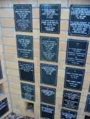 
Harold Charles HINCKFUSS
2 Jan 1983, aged 89
Beryl HINCKFUSS
7 Dec 1973, aged 70
James Henry SHEFFIELD
15 Jan 1974, aged 61
Blanche Lillian SHEFFIELD
4 Feb 01, aged 84
Godfrey Hope NOBLE
21 Jul 1985, aged 84
Thelma Mavis NOBLE
26 Jan 1993, aged 90
Doris Zoe BENNETT
13 Jul 1977, aged 69
William Thornton BENNETT
1 Nov 1978, aged 75
Geoffrey G G HAMILTON
9 May 1968, aged 69
Ruby HAMILTON
9 Jun 1969, aged 69
Donald MORRISON
b: 8 Feb 1911, d: 18 Aug 1962
Audrey MORRISON
b: 15 Jul 1910, d: 16 Oct 2000
Kathleen Lydia BEAVERSON
b: 5 Aug 1919, d: 13 Nov 2000
Gwynneth Ada PERKINS
24 Jul 84, aged 45
Robert Stevenson NISBET
31 Mar 1964, aged 66
Isobel Harriet NISBET
2 May 200, aged 87
Arthur V WORTHINGTON
15 Aug 1966, aged 88
E M H (Muriel) WORTHINGTON
19 Jun 1976, aged 82
Florence Mary Ann ASH
b: 21 Feb 1932, d: 1 Jul 1990, aged 58
Thelma E ANDERSON
17 Jun 1989, aged 87
James Curtis ANDERSON
b: 4 Sep 1900, d: 18 Jun 1998
Adam Torrens BATEMAN
22 May 1999, aged 74
John Charles ECKERSLEY
5 Jan 1996, aged 72
? 
St Marys Anglican Church, Kangaroo Point, Brisbane
