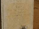 
Lucy THOROLD, (wife of Chas) d: 30 Sep 1869
Cemetery at Kanyaka Homestead, north of Quorn,
South Australia
