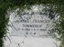Agath Frances TOMMERUP,
17-4-1912 - 3-1-1995;
St Johns Catholic Church, Kerry, Beaudesert Shire