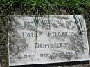 Paul Francis DOHERTY,
died 9 Dec 1963;
St Johns Catholic Church, Kerry, Beaudesert Shire