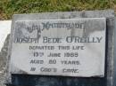 Joseph Bede OREILLY,
died 13 June 1989 aged 80 years;
St Johns Catholic Church, Kerry, Beaudesert Shire