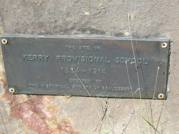 site of Kerry Provosional school  | 1884 - 1914  | St John's Catholic Church, Kerry, Beaudesert Shire  | 