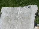 Alice Louisa WILLIAMS,
died 3 Oct 1900 aged 21 years 11 months;
Kilkivan cemetery, Kilkivan Shire