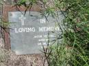 Jacob MENGEL,
died 18 June 1938 aged 72 years;
Kilkivan cemetery, Kilkivan Shire