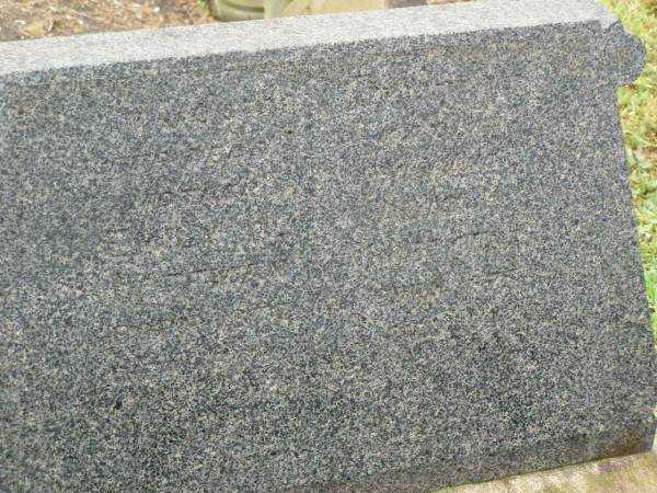 Adam H. HOFFMAN,  | husband,  | born 1875 died 1932;  | Emily H. HOFFMAN,  | mother,  | born 1877 died 1958;  | Killarney cemetery, Warwick Shire  | 