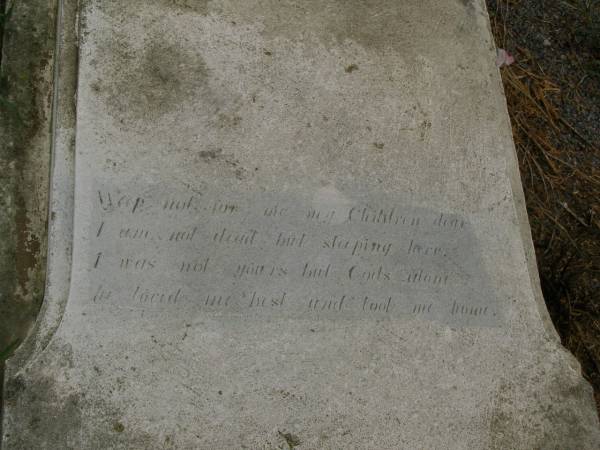 Killarney cemetery, Warwick Shire  | 