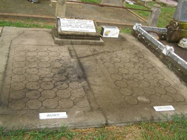 Edith MOGRIDGE,  | died 31 July 1962 aged 75 years;  | Florence Esther GRAYSON,  | died 20 June 1981 aged 86 years;  | aunt & mother;  | Killarney cemetery, Warwick Shire  | 