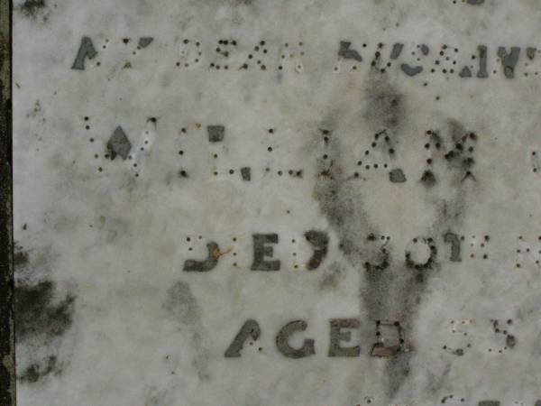 William J. WARE,  | husband father,  | died 30 Nov 1951 aged 55 years;  | Ivy Pearl WARE,  | mother,  | died 27 Dec 1965 aged 64 years;  | Killarney cemetery, Warwick Shire  | 