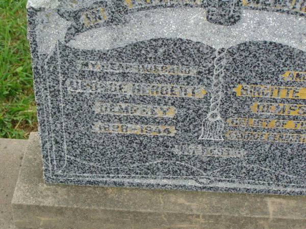 George Herbert DEMPSEY,  | husband,  | 1888 - 1944;  | Birgitte Adele DEMPSEY,  | relict of George Herbert DEMPSEY;  | Killarney cemetery, Warwick Shire  | 