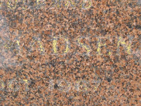 Colin C. MADSEN,  | husband,  | died 16 Oct 1967 aged 36 years;  | Killarney cemetery, Warwick Shire  | 