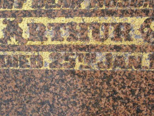 Arthur G.E. BRENNAN,  | husband father,  | died 25 Jan 1975 aged 61 years;  | Killarney cemetery, Warwick Shire  | 