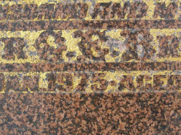 Arthur G.E. BRENNAN,  | husband father,  | died 25 Jan 1975 aged 61 years;  | Killarney cemetery, Warwick Shire  | 