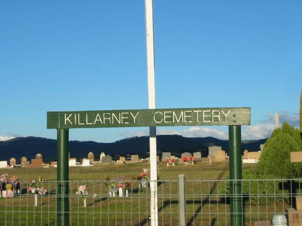 Killarney cemetery, Warwick Shire  | 