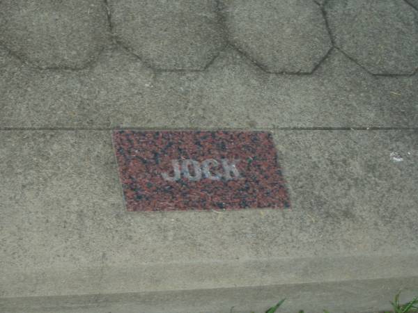 Ian Peter (Jock) MCARTHUR,  | born 20 April 1914,  | died 11 July 1993;  | Killarney cemetery, Warwick Shire  | 