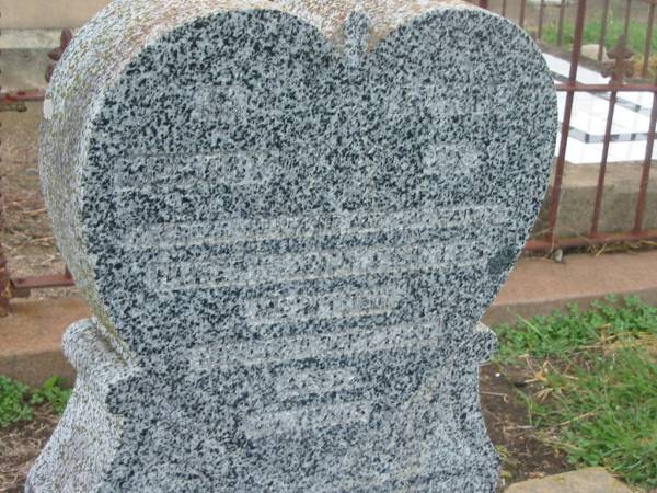 Hubert John Charles MCINTOSH,  | died 15 Sept 1949? aged 47? years;  | Killarney cemetery, Warwick Shire  | 