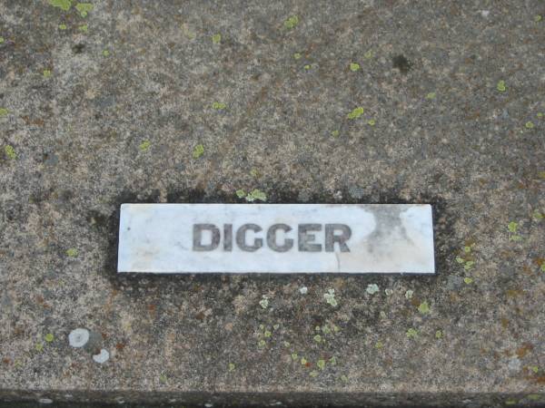 Bernard J. (Digger) PULLEN,  | son brother,  | died 7 May 1969 aged 36 years;  | Killarney cemetery, Warwick Shire  | 