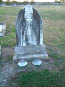 
Wilhelm Frederick,
husband of Catherine FISCHER,
died 29 July 1910 aged 74 years 8 months;
Catherina FISCHER,
mother,
died 9 Aug 1917 aged 63 years;
Killarney cemetery, Warwick Shire

