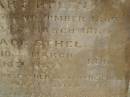 
children of James & Jane BRADFORD;
Mary Helen,
born 23 Nov 1869,
died 24 March 1886;
Grace Ethel,
born 10 March 1886,
died 10 May 1886;
Charles George BRADFORD,
son,
died 16 Aug 1899 aged 20 years,
erected by mother;
Jane BRADFORD,
died 29 Oct 1920 aged 69 years;
James BRADFORD,
died 20 July 1943 aged 94 years;
Killarney cemetery, Warwick Shire
